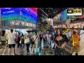 🇹🇭 4K HDR | Night Heavy Rain in Downtown Bangkok | Binaural Rain Sounds | Thailand 2025