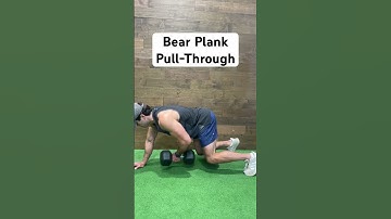 Bear Plank Dumbbell Pull-Through