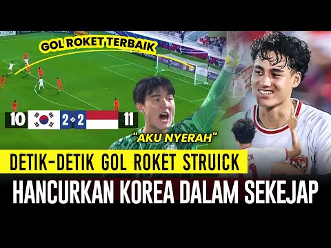 Detik-detik Gol Roket Rafael Struick Bikin Heboh Asia • Indonesia Vs Korea Selatan 2-2