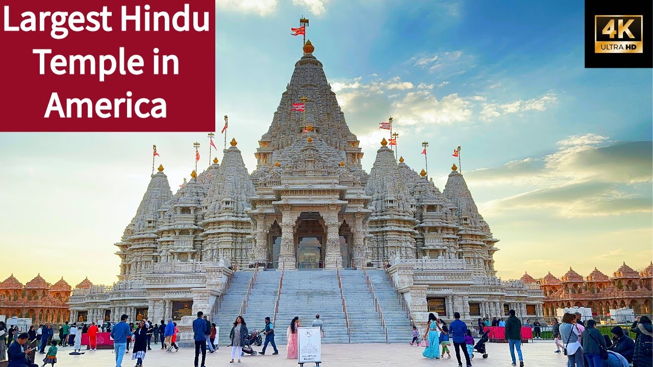 Largest Hindu Temple In USA BAPS Shri Swaminarayan Mandir Largest Hindu Temple In USA BAPS Shri Swaminarayan Mandir