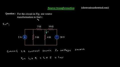 Source transformation 2 | Electrical Engineering