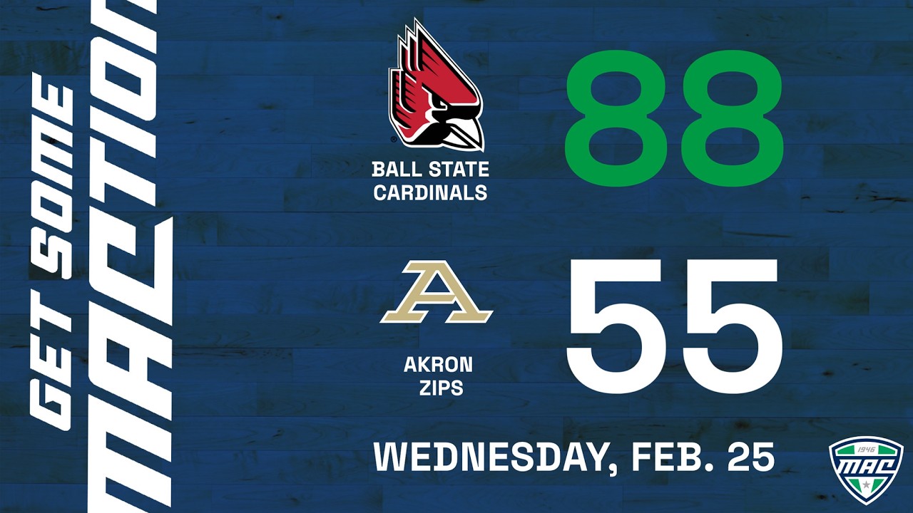 WBB Condensed Game: Ball State 88, Akron 55
