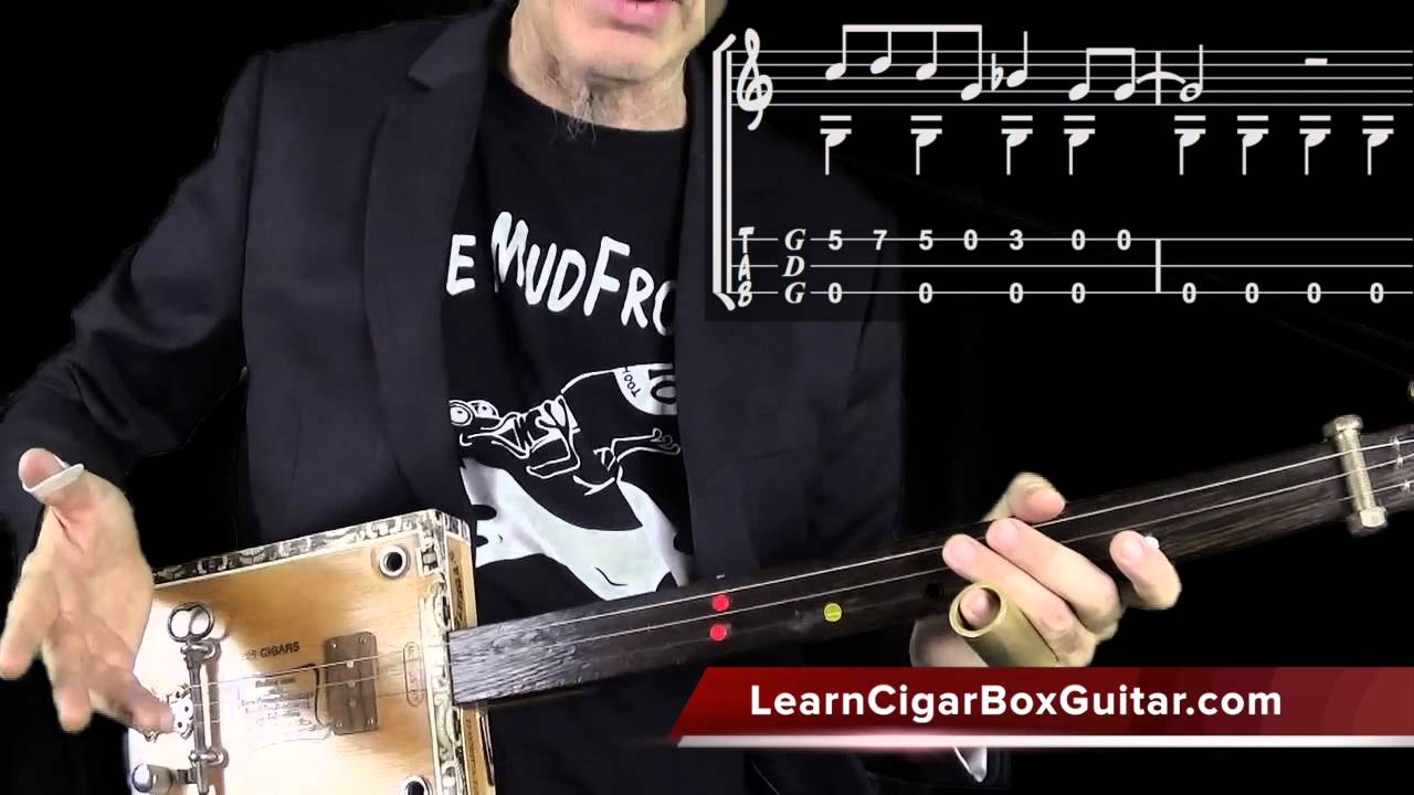 How to play Willie Johnson's Nobody's Fault But Mine on a cigar box guitar