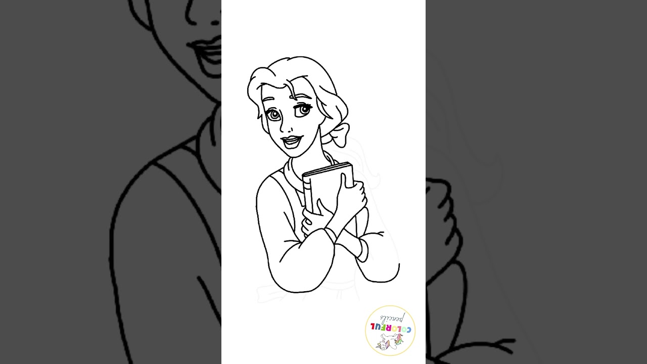Belle | Disney Princess | Coloring page disney princess 