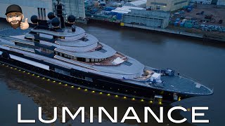 Yacht Project LUMINANCE launch - Lürssen shipyard