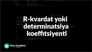 R-kvardat yoki determinatsiya koeffitsiyenti | Statistika va ehtimollar nazariyasi