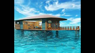 3D conceptual design architecture of luxury Villa.