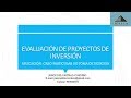 EVALUACION PROYECTO DE INVERSION - CASO PARTICULAR