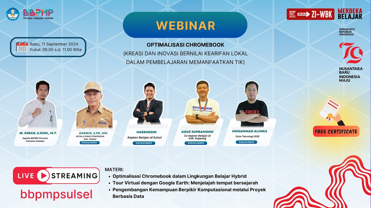 Webinar Cerdik: Optimalisasi Chromebook Seri 3
