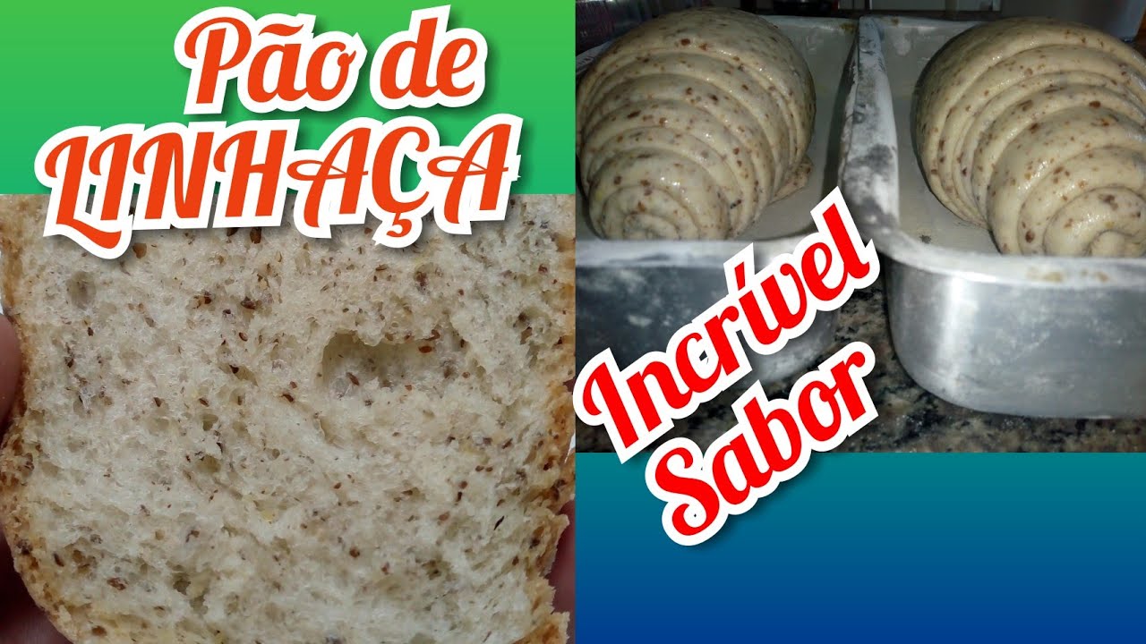 Pão de Linhaça,feito de Fermento de litro
