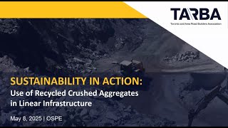 Sustainability in Action: Using Recycled Crushed Aggregates in Linear Infrastructure