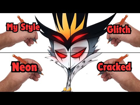 How To Draw Stolas Drawing Stolas - Helluva Boss - 4 Different Styles! - YouTube