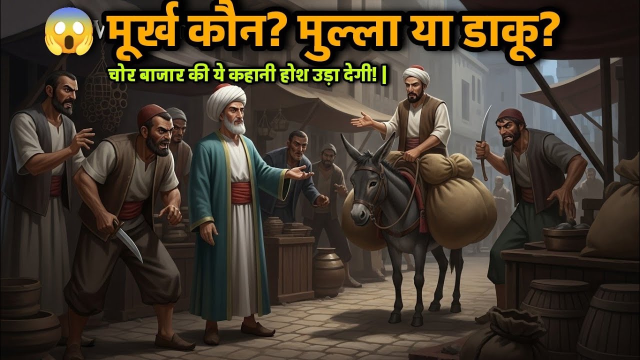 😱 मूर्ख कौन? मुल्ला या डाकू? चोर बाजार की ये कहानी होश उड़ा देगी! | Mulla Nasruddin Full Story 
