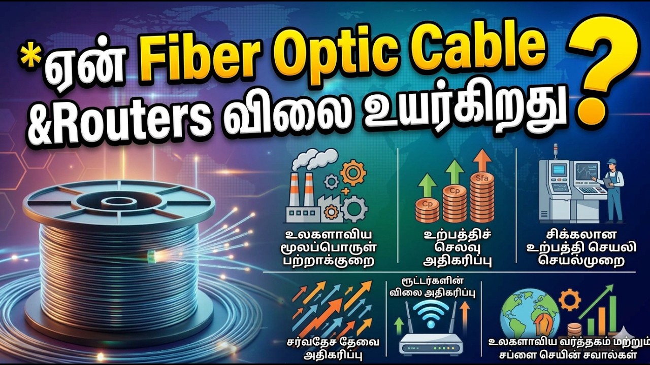 🤔ஏன் Fiber Optic Cable & Routers விலை அதிகரிக்கிறது📈. - YouTube