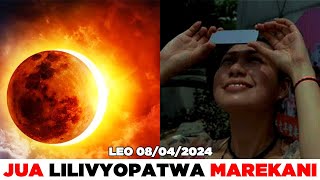 Jua Lilivyopatwa Leo Marekani.taharuki Yazuka Watu Washangaa. Tarehe 08042024.
