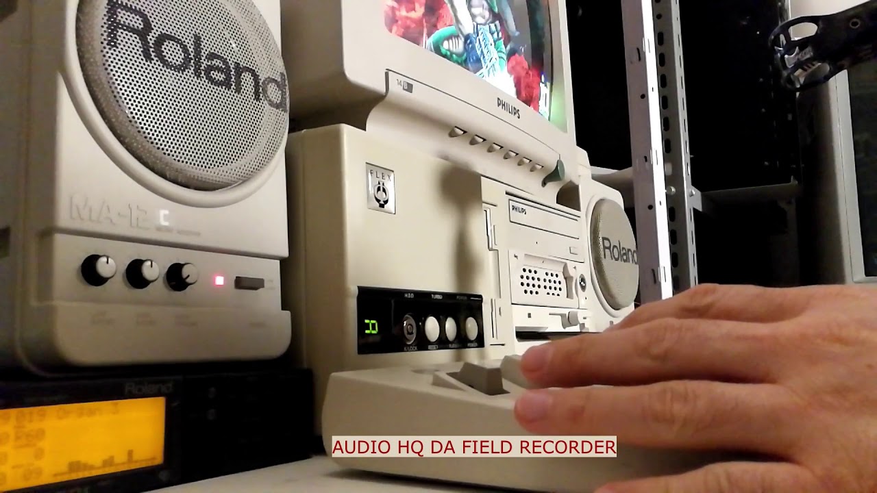 Roland MA12-C High Rec + DOOM + Roland SC-55 IBM Model M clicky ...