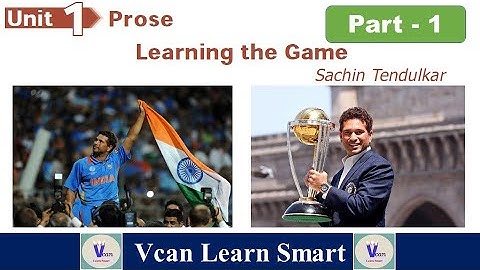 Learning the Game(Tamil) - Sachin Tendulkar part - 1 | 9th standard