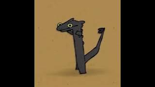 Toothless dancing (BEST PART 1 HOUR)