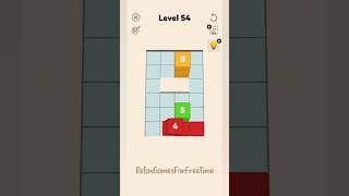 Blocks Stack Puzzle - Levels 51-55 gameplay logic block puzzle brain ASMR casual game walkthrough
