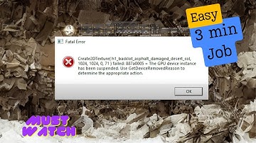COD Modern Warfare Remastered  - create2dtexture - Error Fix -- Fatal Error