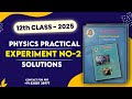 "Experiment No.2 | SURFACE TENSION | Class 12 Physics Practical"