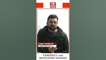 Tumhara competition khud se hai kisi aur se nahi | Sagar Dodeja Sir | MADE EASY