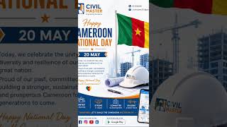 Happy Cameroon National Day 20 may.  From civil master app #civilmaster  #fyp  #viral #cameroon