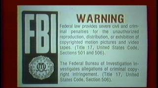 FBI Warning movie intro (1991)