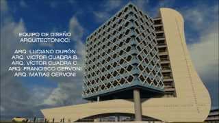 ANIMACION EDIFICIO DE RECTORIA ALMA MATER UNAH, ESTUDIO CERVONI Y VECCHIO ARQUITECTURA
