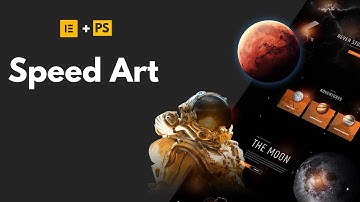 WordPress Space Landing Page design Speed Art 2021| Use Elementor and Photoshop