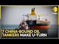 Iran War China Bound Vessels Carrying Russian Oil Rerouted Mid Voyage WION Iran War China Bound Vessels Carrying Russian Oil Rerouted Mid Voyage WION