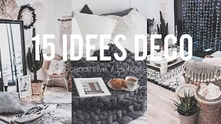 15 IDÉES DÉCO / Style Pinterest Scandinave/Berbère