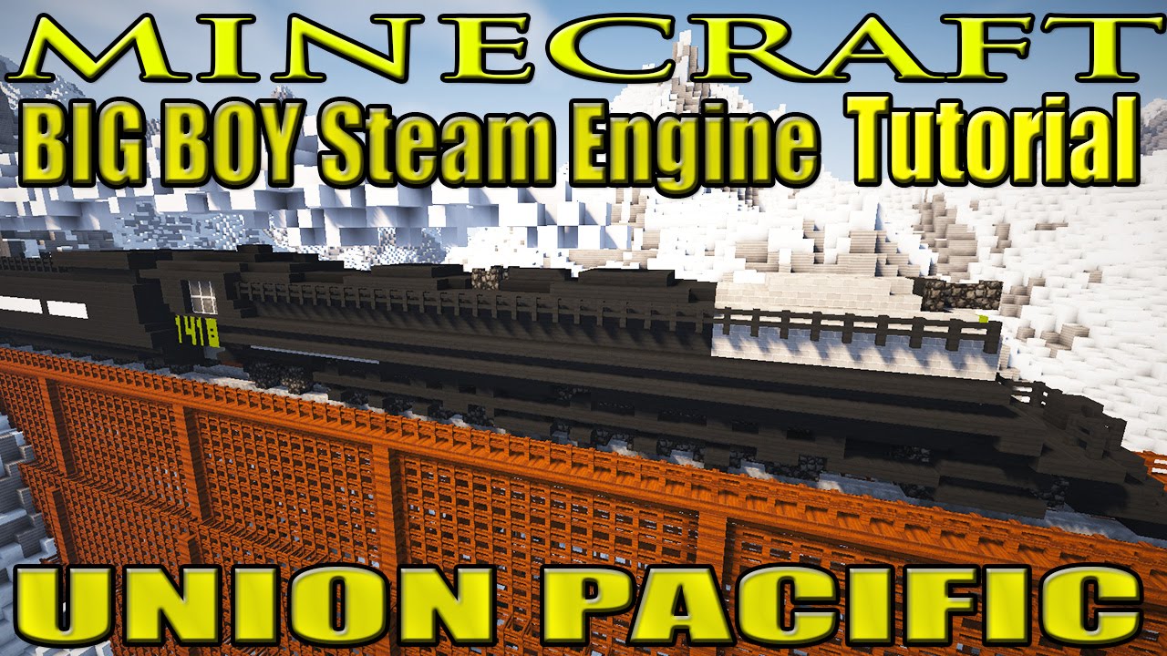 Minecraft Train Tutorial : Steam Locomotive - Union 