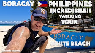 My Incredible Walking Tour Of White Beach, Boracay, Philippines! 🇵🇭