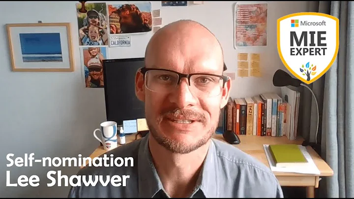 MIE Expert Self-nomination - Lee Shawver