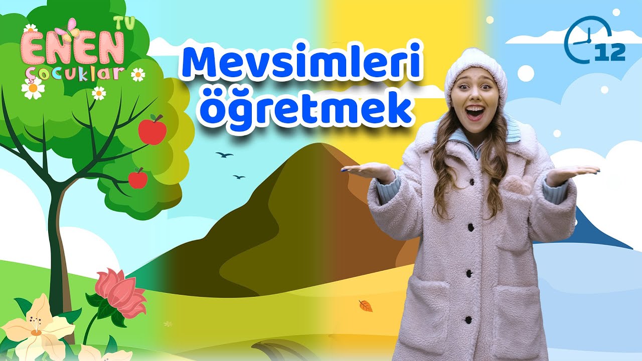 Mevsimleri ve yılın aylarının isimlerini öğrenme  - çocuklar için türkçe eğitici video