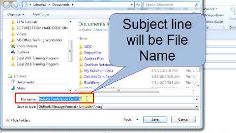 How to Create and Use e-mail Template (Outlook 2010) - by Turner Time Management