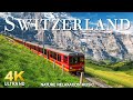 FLYING OVER SWITZERLAND (4K UHD) - Relaxing Music Along With Beautiful Nature Videos - 4K Video HD