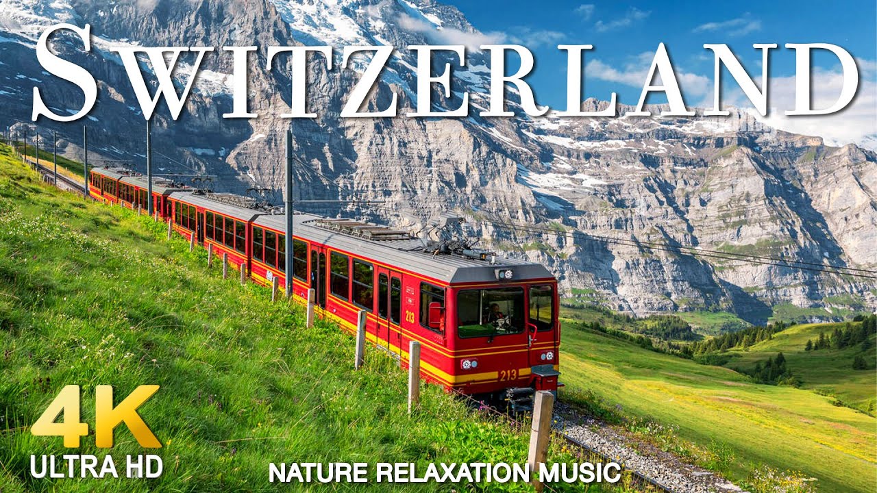 ⁣FLYING OVER SWITZERLAND (4K UHD) - Relaxing Music Along With Beautiful Nature Videos - 4K Video HD