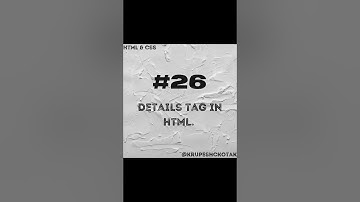 How to use Details/Summary Tag. #shorts #shortfeed #programming