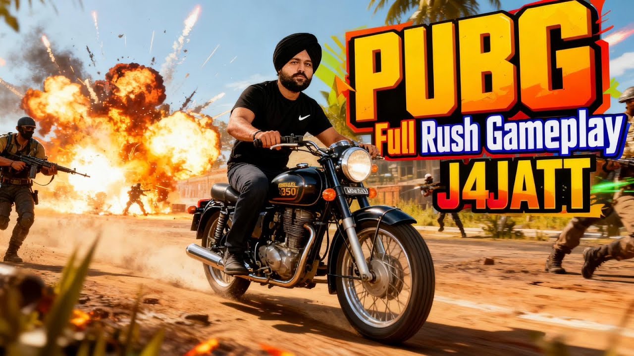 PUBG LIVE FULL RUSH GAMEPLAY | JATT IS LIVE  | PUNJABI AGAYE 