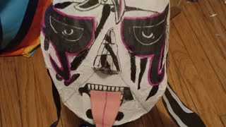 Penta (Pentagon Jr) WWE Pro Wrestler - Cardboard Mask - Cherie Roy Customz