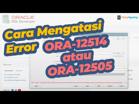 Fix Solve Error Oracle: ORA-12514 or ORA-12505: TNS Listener does not currently know of SID given