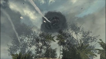 CoD MW3 aircraft destruction - MQ-9 Reaper (Village)