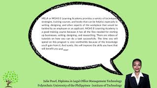 Internship Experience with MGHS Services - Diploma in Office Management Technology