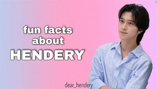 Hendery's Fun Facts / A Guide to Hendery WayV NCT