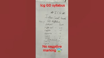 Indian coast guard gd #syllabus #official #jai