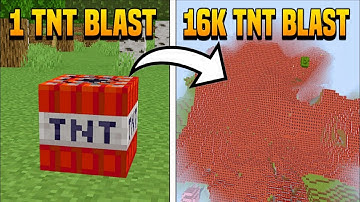 I Blast 16,000 Tnt Block Build-up Minecraft Hacks