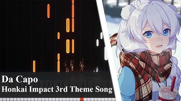 Honkai Impact 3rd Theme Song | Da Capo | Synthesia Tutorial | Piano Cover