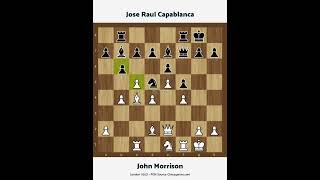 John Morrison vs Jose Raul Capablanca. London 1922